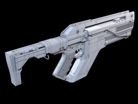 F44AA Pulse Rifle Alien Romulus Modèle 3D