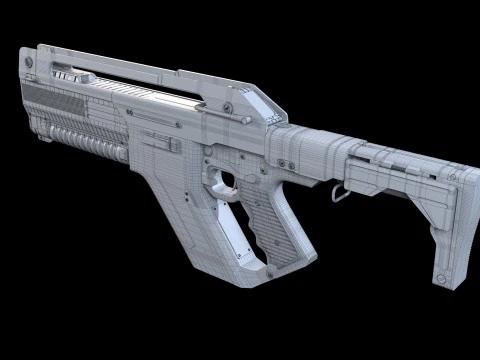 F44AA Rifle Alien&iacute;gena Romulus Modelo 3D
