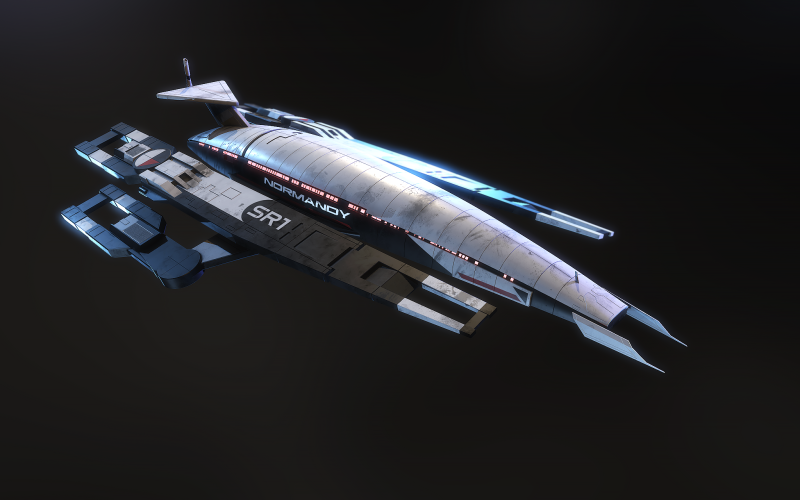 SR1 Normandy Mass Effectc Modelo 3D .c4d .max .obj .3ds .fbx .stl .blend