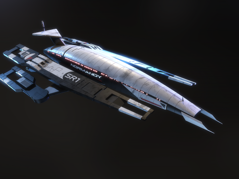 SR1 Normandy Mass Effectc 3Dモデル
