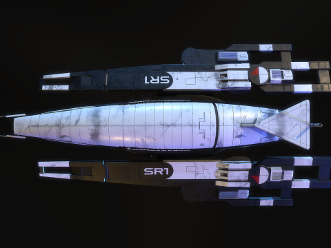SR1 Normandy Mass Effectc Modelo 3D