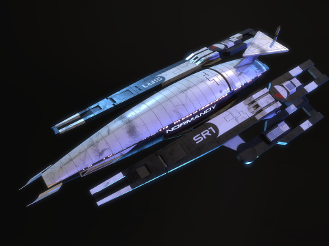 SR1 Normandy Mass Effectc Modelo 3D