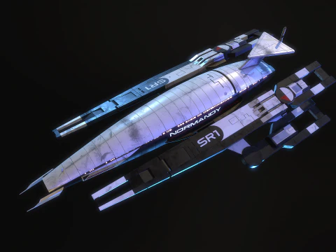 SR1 Normandy Mass Effectc 3D Model