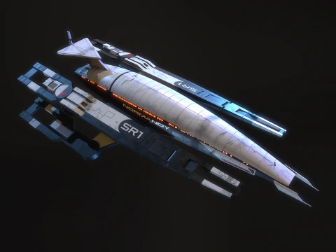 SR1 Normandy Mass Effectc 3D Model