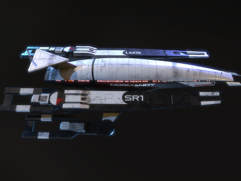 SR1 Normandy Mass Effectc Modelo 3D