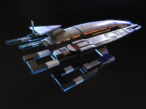 SR1 Normandy Mass Effectc 3D Model