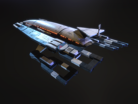 SR1 Normandy Mass Effectc Modelo 3D