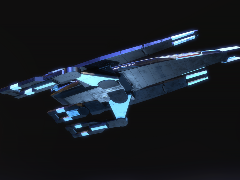 SR1 Normandy Mass Effectc Modelo 3D