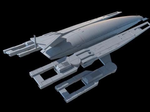 SR1 Normandy Mass Effectc 3D Model
