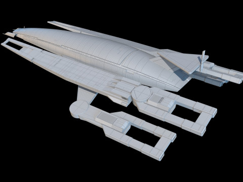 SR1 Normandy Mass Effectc Modelo 3D