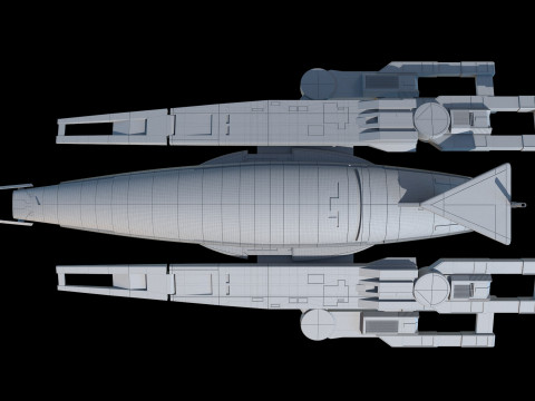 SR1 Normandy Mass Effectc Modelo 3D