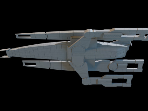 SR1 Normandy Mass Effectc Modelo 3D
