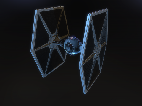 Tie Fighter Star Wars Model 3D
