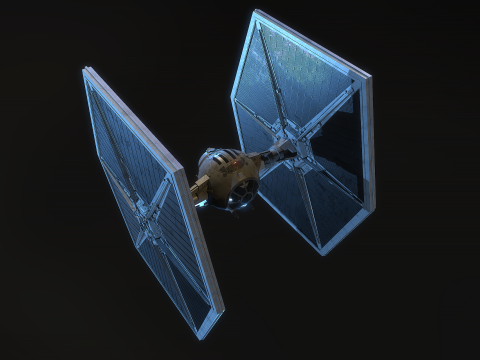 Tie Fighter Star Wars Model 3D