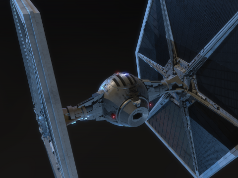 Tie Fighter Star Wars Model 3D