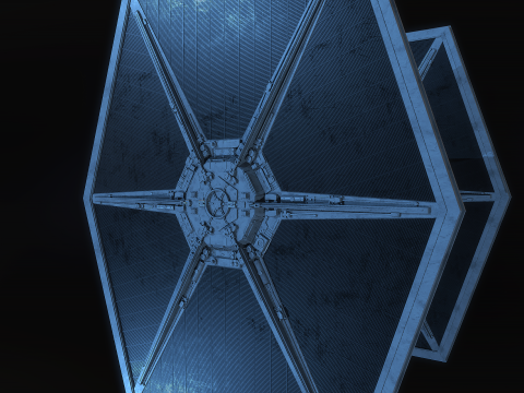 Tie Fighter Star Wars Model 3D