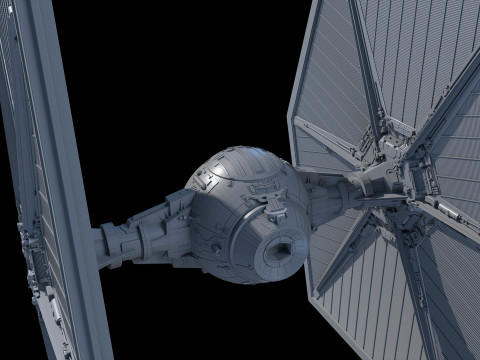 Tie Fighter Star Wars Model 3D
