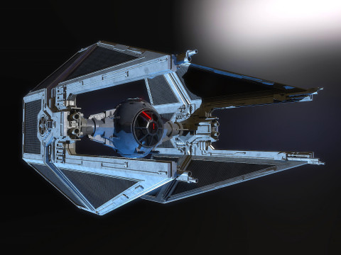 TIE interceptor Star Wars 3Dモデル