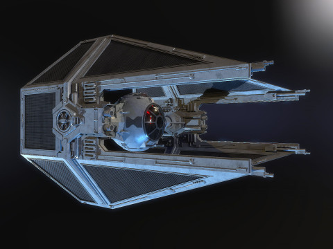TIE interceptor Star Wars 3Dモデル