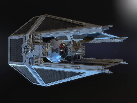 Interceptor TIE Star Wars Modelo 3D