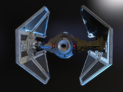 TIE interceptor Star Wars 3Dモデル