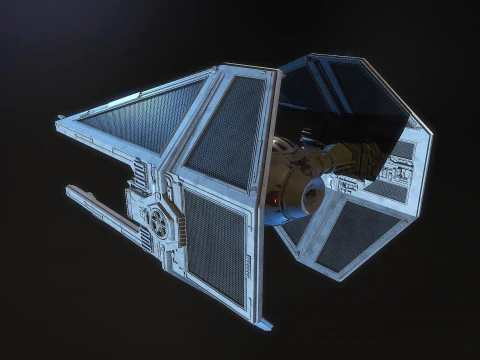 Interceptor TIE Star Wars Modelo 3D