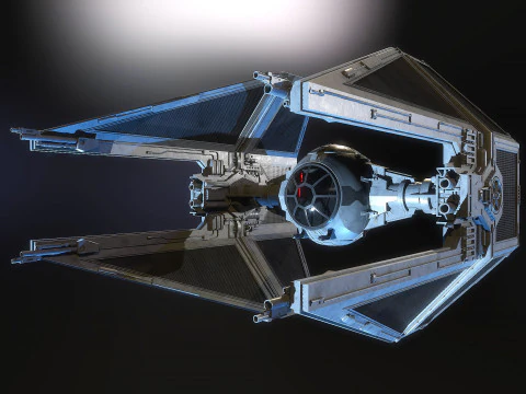 Interceptor TIE Star Wars Modelo 3D