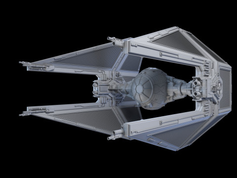 TIE interceptor Star Wars 3Dモデル
