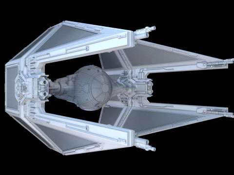 Interceptor TIE Star Wars Modelo 3D