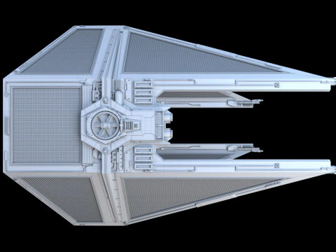 Interceptor TIE Star Wars Modelo 3D