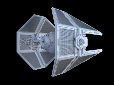 Interceptor TIE Star Wars Modelo 3D