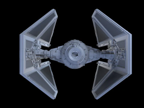 Interceptor TIE Star Wars Modelo 3D