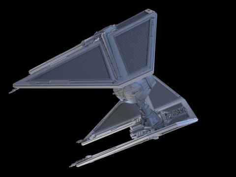 Interceptor TIE Star Wars Modelo 3D