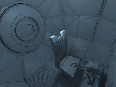 Interceptor TIE Star Wars Modelo 3D