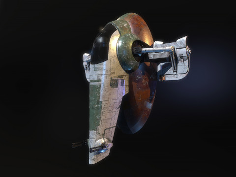 Jango Fett ship Star wars 3D मॉडल