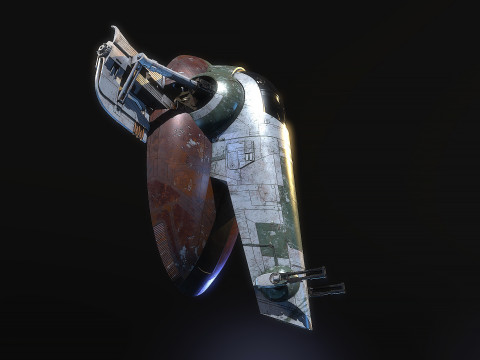 Jango Fett ship Star wars 3D मॉडल