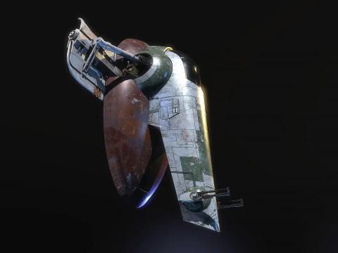 Jango Fett ship Star wars 3D Model