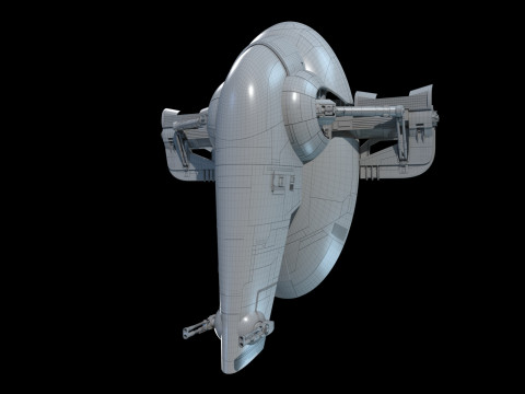 Jango Fett ship Star wars 3D मॉडल