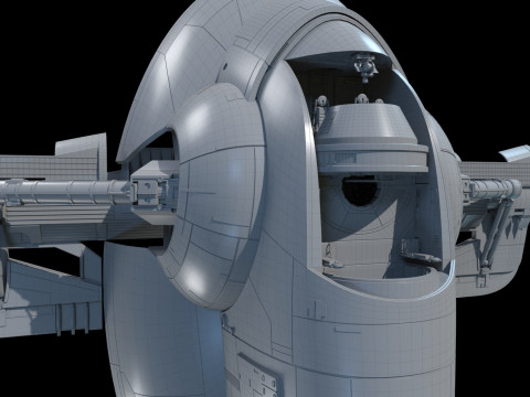 Jango Fett ship Star wars 3D मॉडल