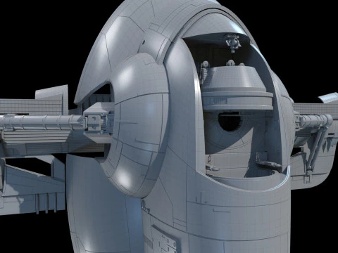 Jango Fett ship Star wars 3D Model