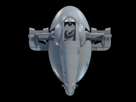 Jango Fett ship Star wars 3D मॉडल