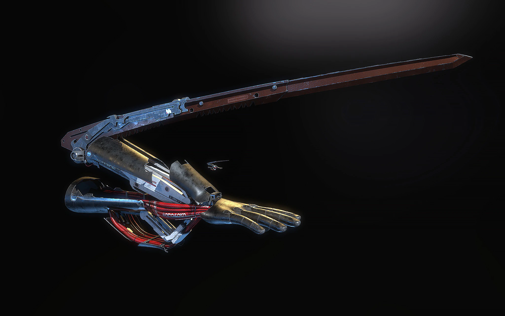 Mantis Blade 3D Model .c4d .max .obj .3ds .fbx .stl .blend