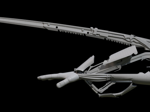 Mantis Blade 3D Model