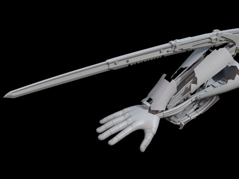 Mantis Blade 3D Model