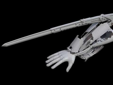 Mantis Blade 3D Model