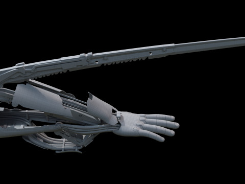 Mantis Blade 3D Model