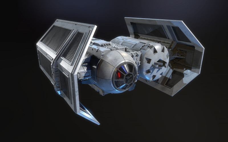 TIE Bomber Star Wars Model 3D .c4d .max .obj .3ds .fbx .stl .blend