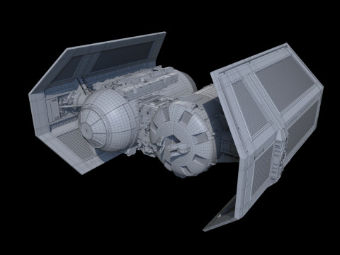 TIE Bomber Star Wars Model 3D