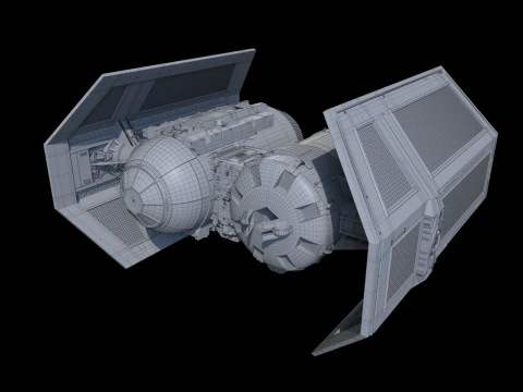 TIE Bomber Star Wars 3D Model