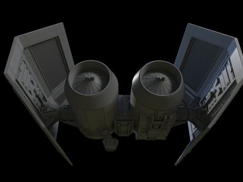 TIE Bomber Star Wars Model 3D